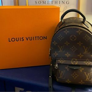 Authentic Louis Vuitton Palm Springs Monogram Mini Packpack